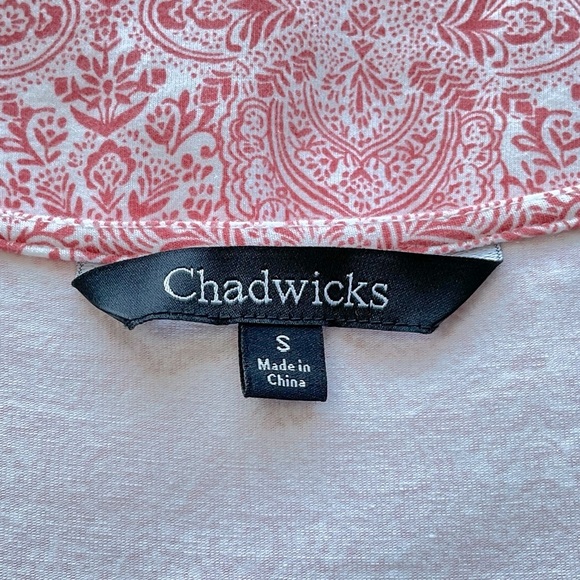 Chadwick’s Sun Dress, Size S, Floral Print Knit, Sleeveless, Cotton Blend - Picture 5 of 7